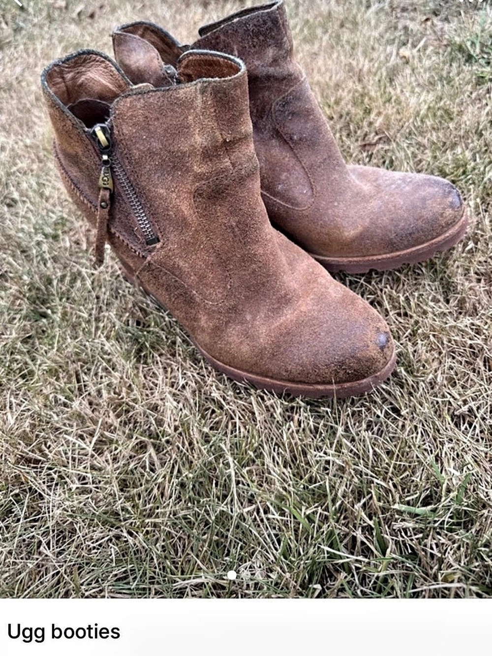 UGG Suede Ankle Boots in Brown US 8
